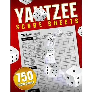 Yatzee Score Sheets: 750 Score  for Easy Scorekeeping, Yatzee Score Pads, 8.5x11 Large Print Yatzee Score Book - Paperback