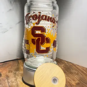 USC Cold Glass Coffee Cup