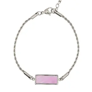 Keepsake Smart Bracelet - Tap to View Memories - Silver Tarnish Resistant Waterproof Unisex Jewelry for iPhone