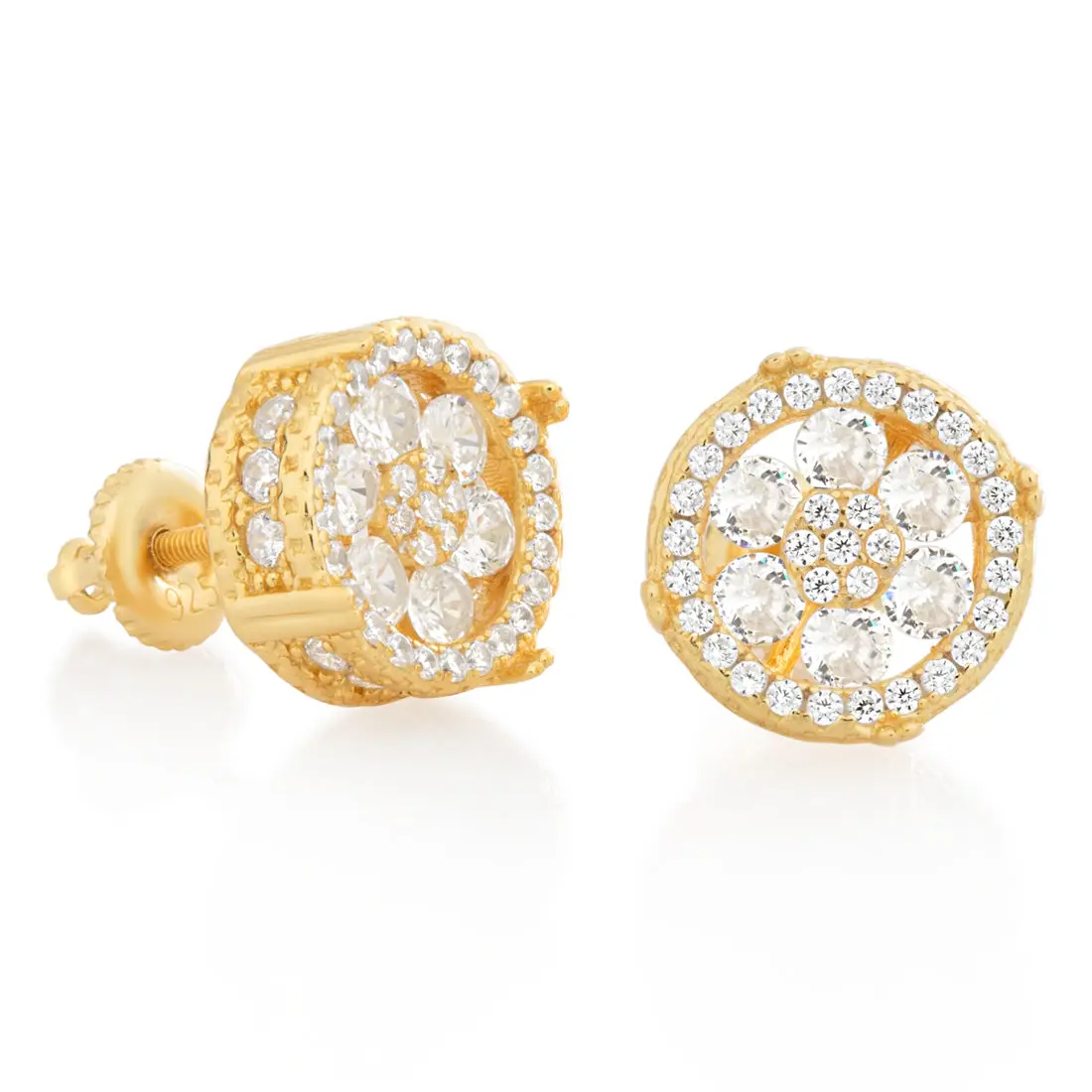 Round Cluster Stud Earrings Round Cluster Stud Earrings