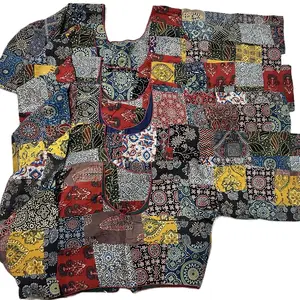 Ajrakh Traditional Indian Blouse with Indian Saree - Beautiful Pure Cotton - Womenswear, Dress