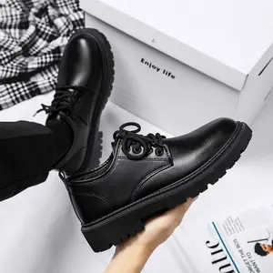 Bdhjydb New Korean-Style Versatile Business Men'S Shoes Casual Black Shoes