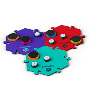 FlexTile Multi-Packs | 12" Foam Hextiles Fits FluentPet Recordable Sound Buttons & Learning Resources Buttons