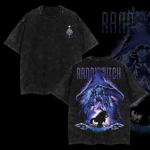 GameLife4U Retro Vintage Ranni the Witch Elden Ring Oversized Washed T-Shirt 100% Premium Cotton Classic Fit Menswear Top Soft Durable Seamless Tshirt