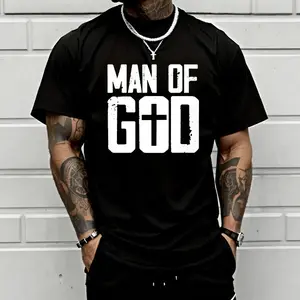 Men’s retro motivational graphic T-shirt featuring a Christian cross faith print; premium cotton tee with an emo rock punk core vibe; heavyweight cotton crew neck—a must-have for vintage parties and streetwear., Plain, Shortsleeve, Menswear tiktokshopspri