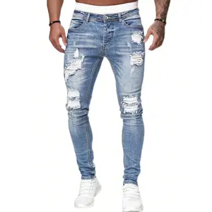 Manfinity LEGND Men Ripped Skinny Jeans