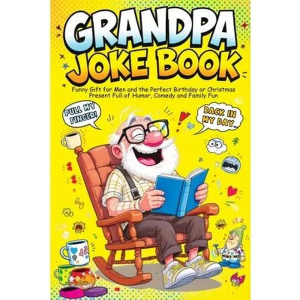 Quillscribe Memoirs English Grandpa Joke Book - Paperback with Awkward Zingers That Only a Grandpa Can Tell, Ideal Christmas, Father's Day, Retirement Gift for Men (Full of Humor, Comedy & Family Fun)