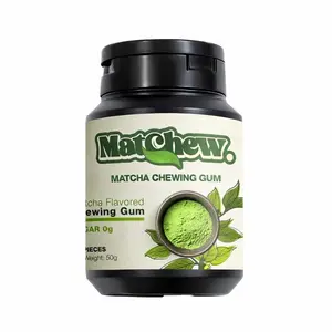Element 717 Matchew Matcha Green Tea Chewing Gum - Made with Matcha Powder - Zero Sugar With Minty Finish - 28 Pieces - 2 Calories Per Serving - Remineralizing Gum