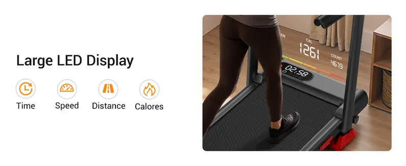 Umay walking pad Folding Walking treadmill for Home/Office, 16% Incline, Handrails, 300 lbs Capacity indoor walking machine  summerwins tiktokshopbacktoschool Portable Walking Pad Foldable Walking Treadmill