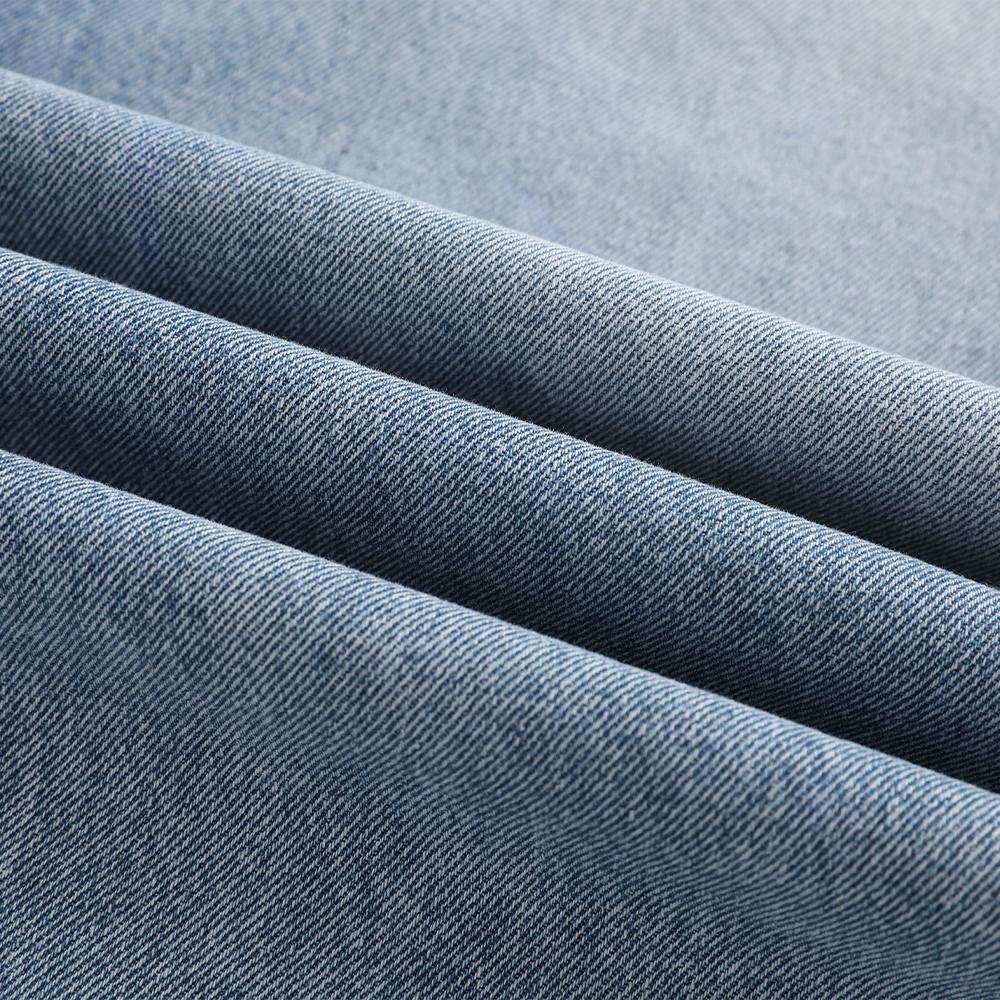 Men’s loose straight-leg jeans for autumn/winter, featuring a patchwork design and retro street style—versatile and easy to match.