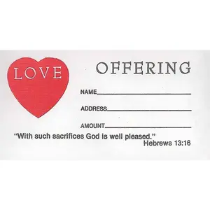 212 MAIN Broadman Holman Love Offering Paper Envelopes, Printed Script Verse Design, Home Decor Accessory, Paper Envelope