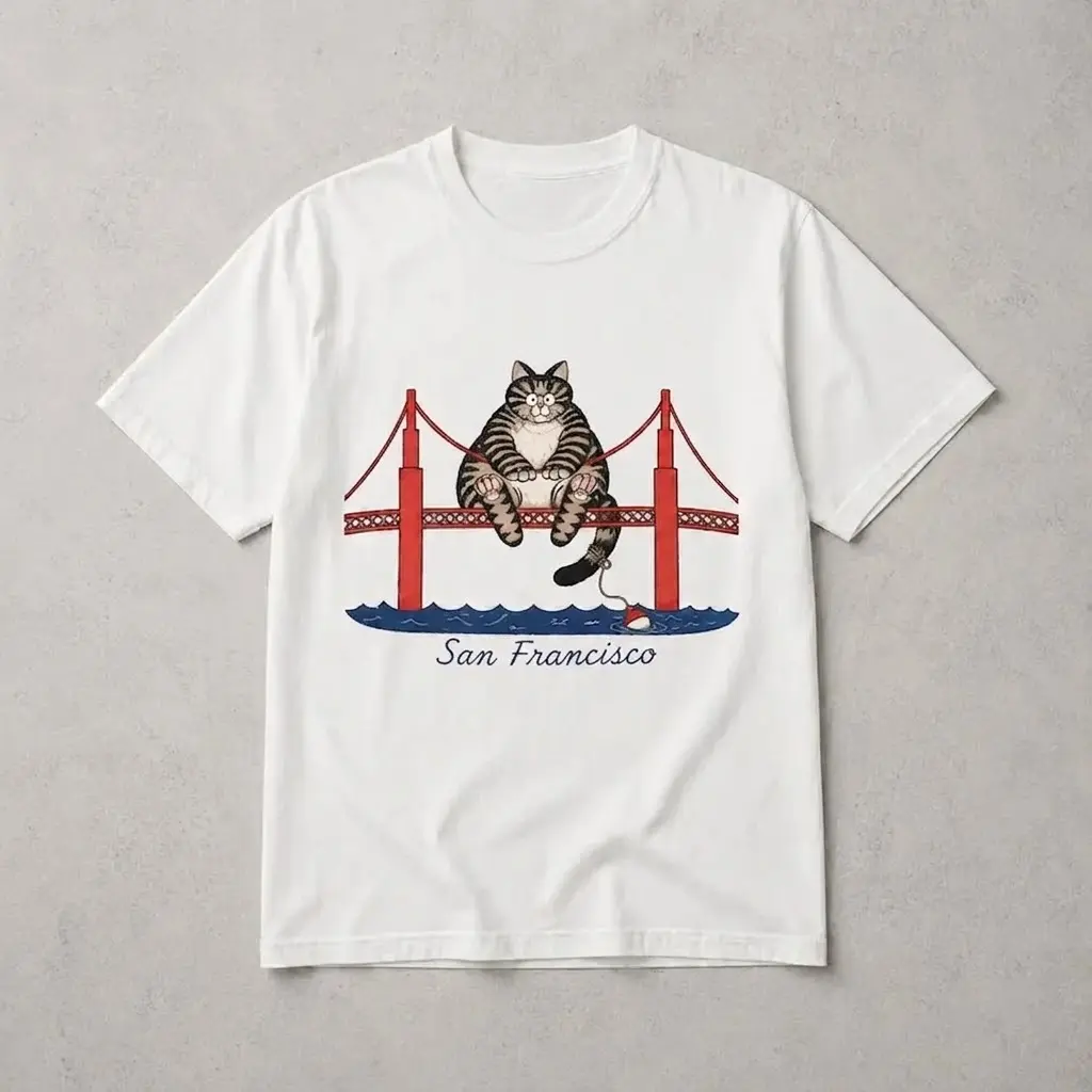 Project Hail Mary Shirt, Cat Frisco Bridge Tee, Golden Gate Cat T-Shirt