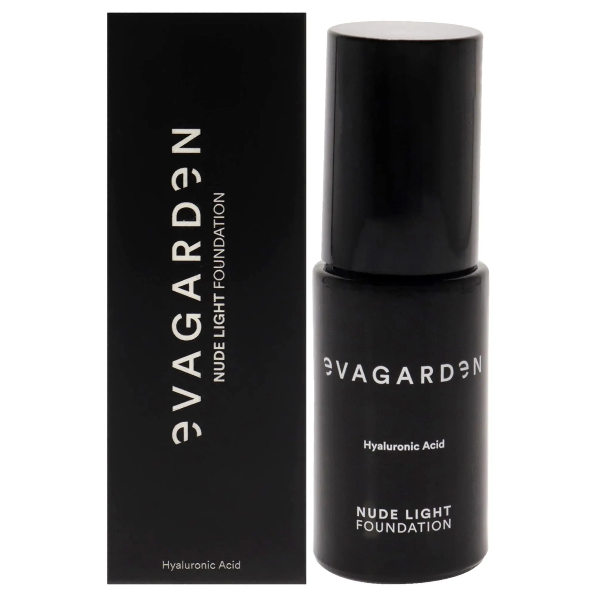 Evagarden Women's Flawless Compact Makeup Foundation - Nude Light Shade 281 Ivory, 1.01oz On-the-Go Natural Look Cosmetic, Nude Finish