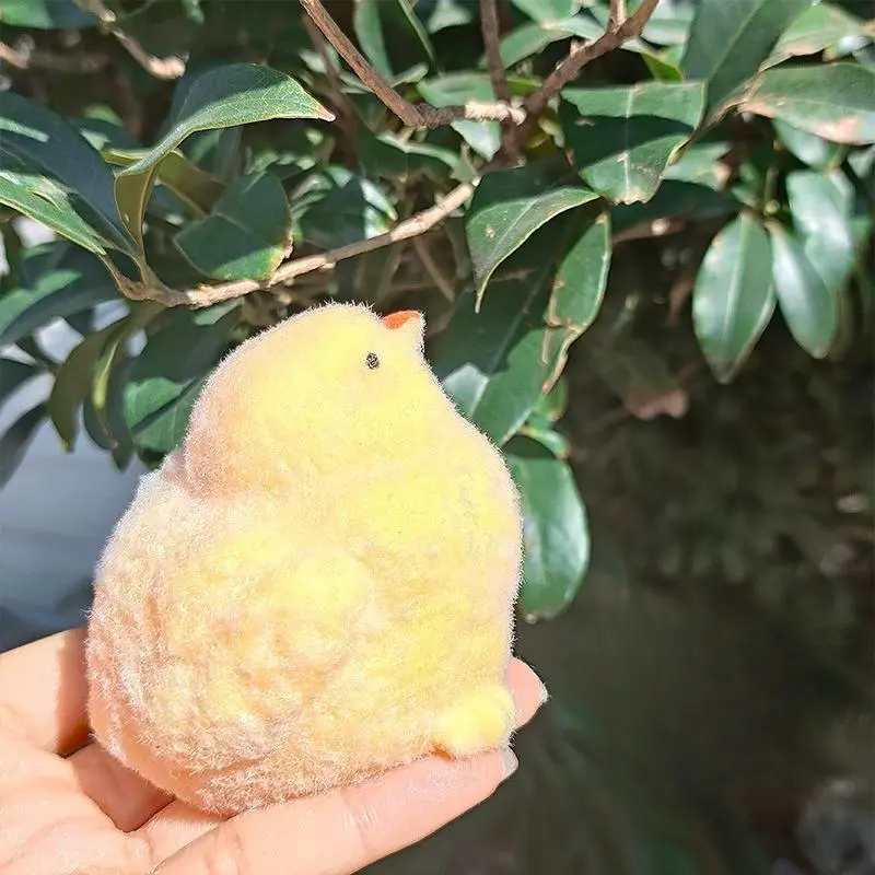 Cute Yellow Chick Squishy Squeeze Toy Soft Stress Relief Fidget Plaything Ideal Holiday Party Gift For Children Adults Leisure Play