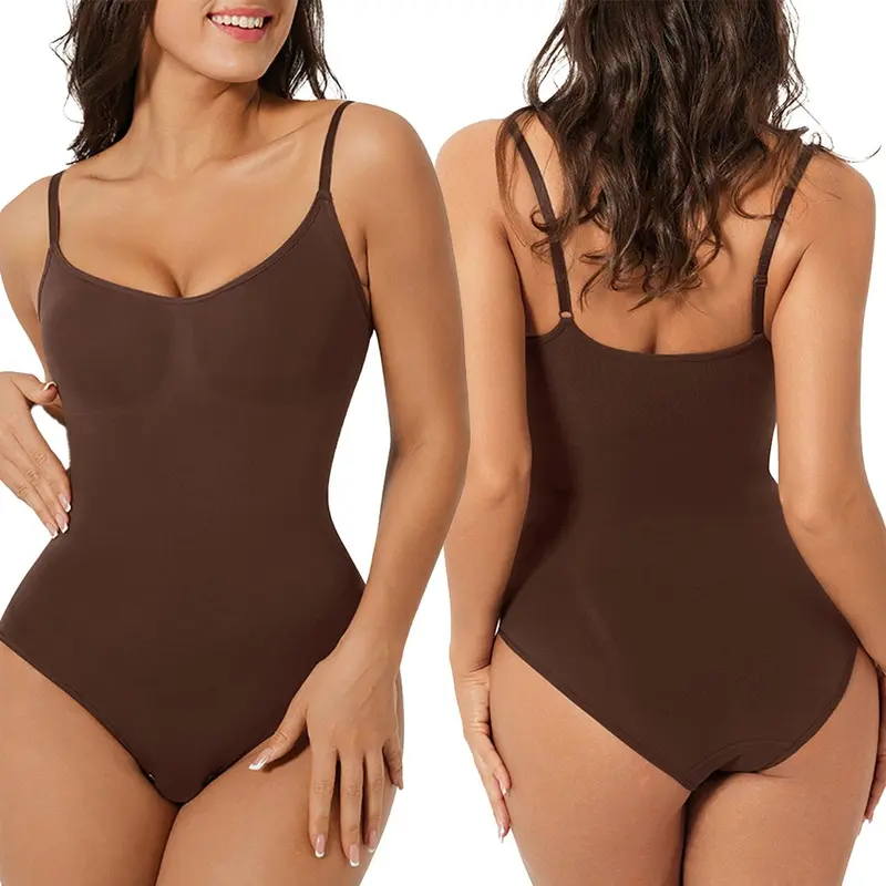 FeelinGirl Seamless Covered Bust Jumpsuit panty Bodysuit Basic Comfort Fit Womenswear livestream#9