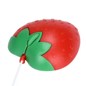 Wired Strawberry Mouse, Wireless 2.4G Bluetooth Dual-Mode Strawberry Mouse, Super Cute Fruit Strawberry Mouse, Creative Mouse