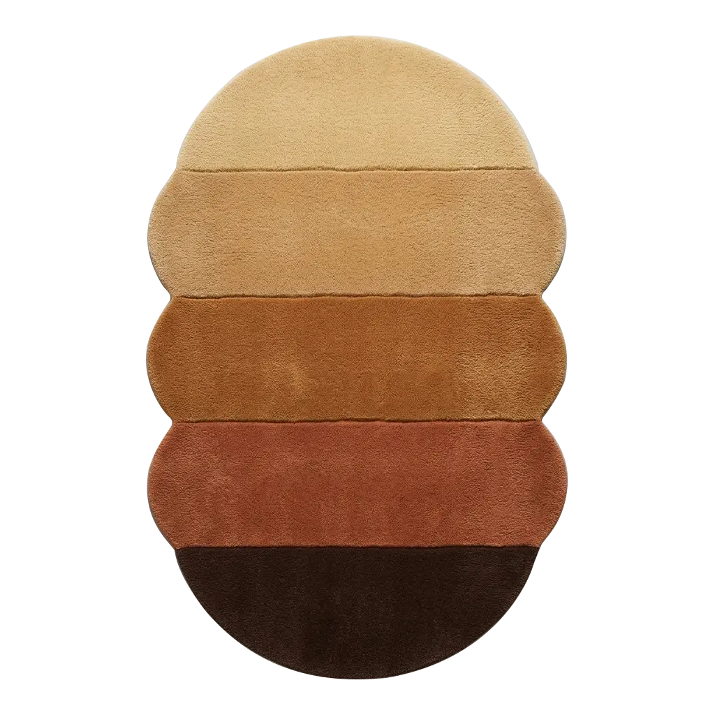 Terra Cotta Ombré Hand Tufted Wool Rug