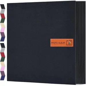 Photo Album 4x6 600 Pockets Photo with Label, Linen Hardcover Photo Albums for Wedding Gifts Baby Memory Travel Anniversary Brithday School, Picture Book with Horizontal & Vertical Photos