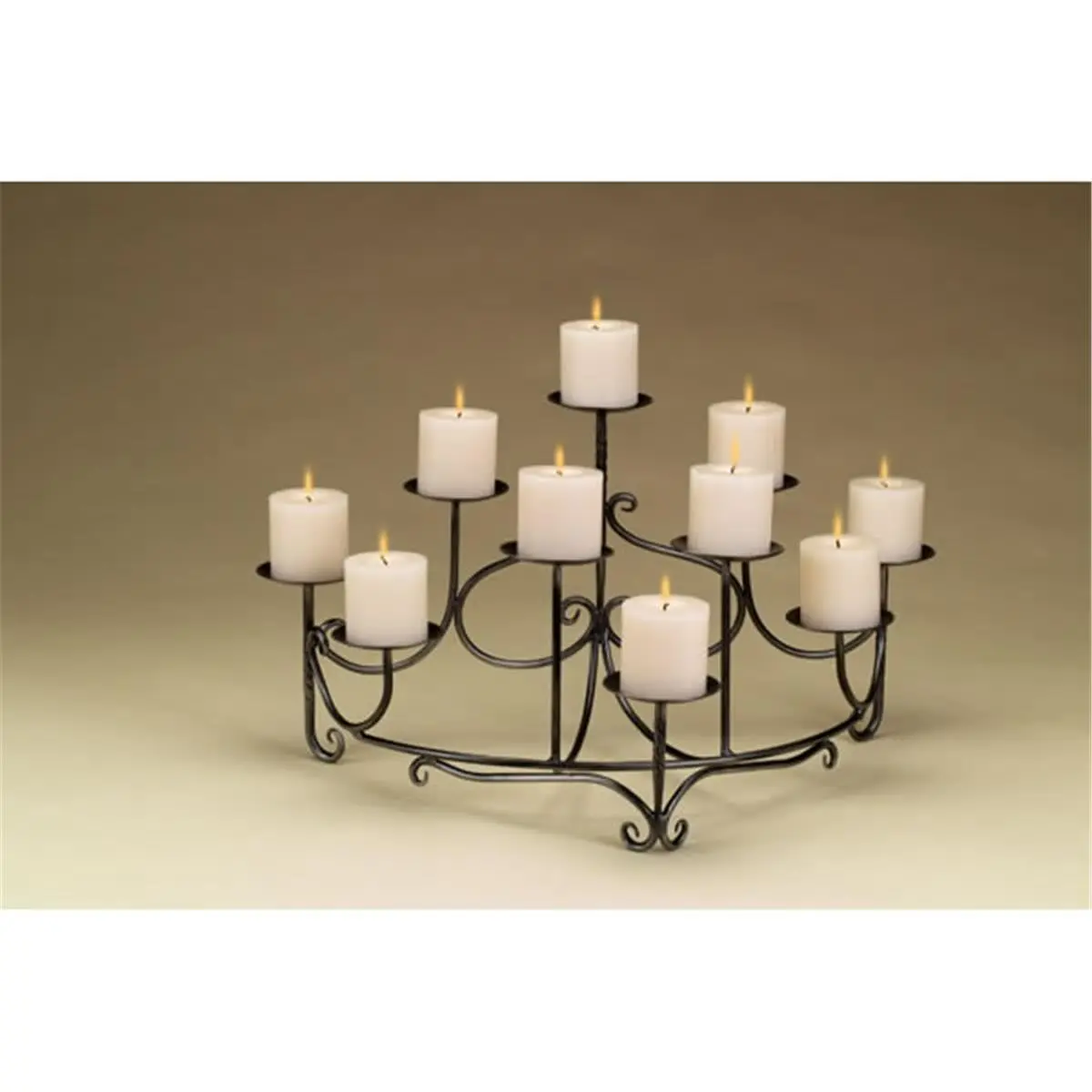 212 MAIN CH07 Basic Metal Spandrels Candelabra - Indoor Home Supplies Accessory, Ornaments for Festive & Party Use, All Seasons Room Decor (Candles Not Included)