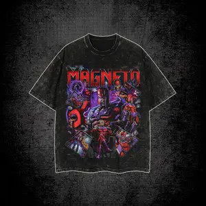 Magneto Erik Lehnsherr Premium Acid Washed T-Shirt, XMen Villain Graphic Shirt, Max Eisenhardt Tee, Character Comics Fans Shirt, Superhero Washed Shirt, Comic Book Fans T-Shirt, Superhero Graphic Tee