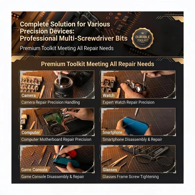 128-In-1 Magnetic Precision Screwdriver Set, Bamboo Stick Design Multi-Functional Home & Office Repair Tool, Perfect Valentine's Day Gift for Boyfriend Husband #GLOBAL PICKS Kit car Removal Portable Rotary box gift