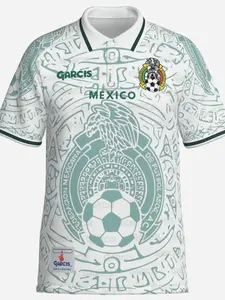 Mexico World Cup 1999 Away Jersey, Mexico National Team Football Shirt, Vintage Style, Long Sleeve, Fitted, All Seasons