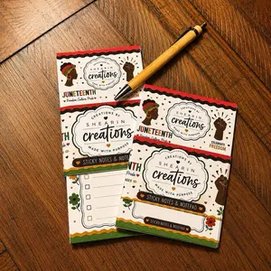 Juneteenth To Do List Notepad & Sticky Notes | Handmade Stationery Set | Cute Desk Accessories