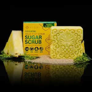 Pineapple Sugar Scrub Bar – Brightening | VIORI Pineapple Sugar Scrub Bar – Brightening | VIORI