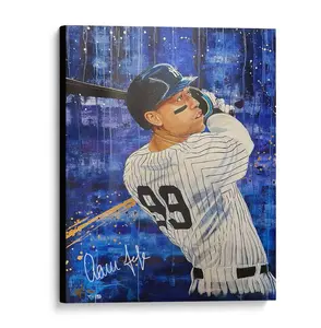 Aaron Judge New York Yankees Autographed Stretched 30" x 40" Embellished Canvas Giclee Print - Art by Cortney Wall - Limited Edition of 50 - Fanatics Authentic Certified