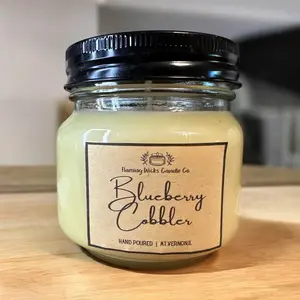 Blueberry Cobbler Mason Jar Candle