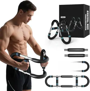 Twister Arm Trainer - 20-70lb Adjustable Resistance Chest Workout Equipment Portable Clip Trainer & Arm Exerciser for Visible Gains and Sculpted Muscle Full Upper Body Power Training