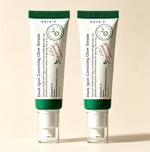 AXIS-Y Dark Spot Correcting Glow Serum 2pcs 50ml 5% Niacinamide Hydrating Brightening Facial Essence Fade Acne Scars Dull Uneven Skin Tone Vegan Korean Skincare