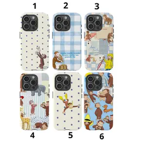 Curious Georgee Phone Case – Cute Cartoon Monkey Protective Cover, Gift for Fans,phone Case Suitable for Iphone 11_12_13_14_15_16_17 Pro Promax Plus Air