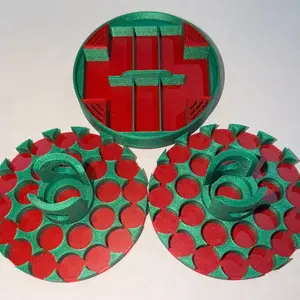 Holiday Themed -60 3ml vial insert for 32oz Hydrapeak food jar