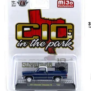M2 Machines 1:64 1977 Chevrolet Cheyenne 10 – Blue – C10s In The Park