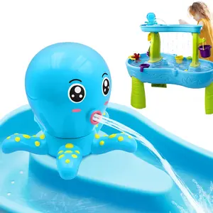 Water Table Pump, Octopus Battery Powered Water Pump for Water Table 3 Hours Non-Stop Fun Summer Outdoor Sand/Water Table Toys Outside Water Play Table Accessories for Toddlers Kids (Blue)