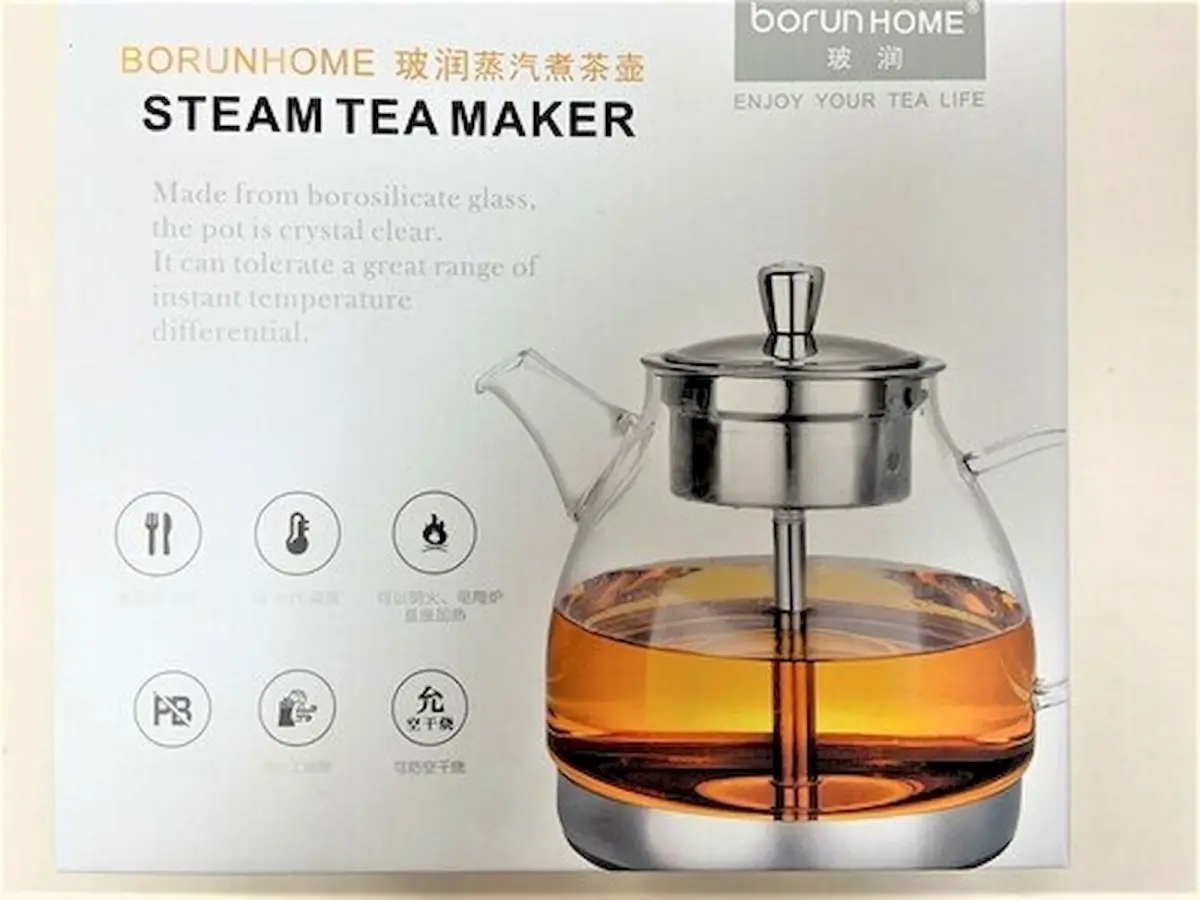 Mr. MJs HO-GW-60L-32 Glass Tea Pot with Stainless Infuser Teapot
