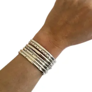 Sterling Silver Stacking Bracelets - Women's Accessories