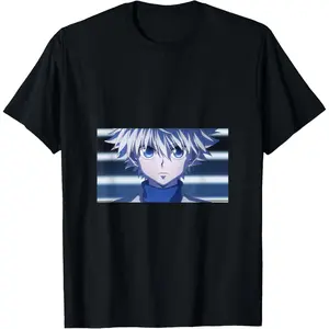 Women's Soft Casual Shortsleeve Hunter X Hunter Killua Zoldyck Graphic T-Shirt, Ideal for Birthday Occasions