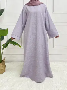 Arabic Clothing-plain Belted Kaftan without Hijab, Modest Long Sleeve Maxi Muslim Dress, Women's Clothing, Islamic Clothes for Women, Kaftan Dresses, Dresses for Women, Modest Clothes, Muslim Women Gowns, Modesty Muslim Clothing, Muslim Women Gowns