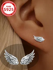 Elegant Angel Wing Earrings, Luxurious Light Luxury Ear Jewelry, Perfect for Daily Travel Vacation Party Music Festival Gift
