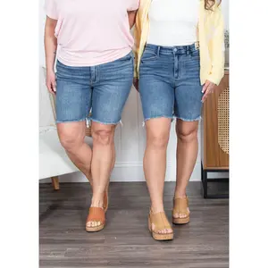 The Karen Judy Blue Bermuda Shorts