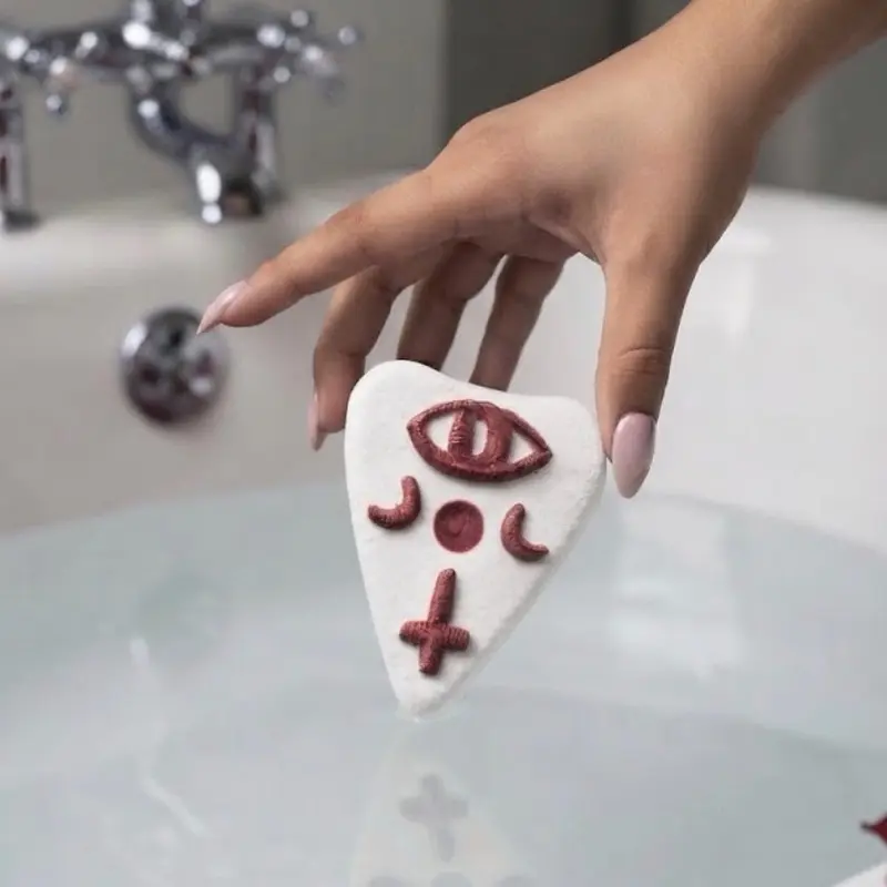 Ouija Bath Bomb, Planchette Bath Bomb, Honeysuckle Scent, Witch Bath Bomb, Spooky Bath Bombs, Ritual Bath, Witchy gift, Ouija Board, Horror Body Care Body Wash