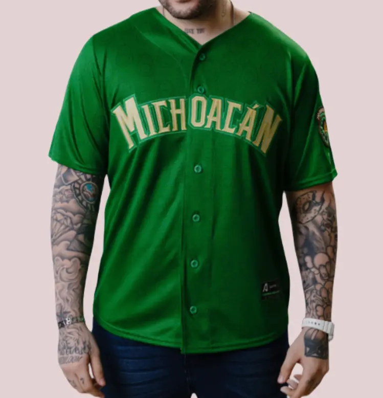 MICHOACAN BASEBALL JERSEY - GREEN