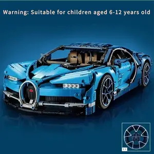 Super Racing Technical Car Bugattied Chiron Model Static Building Blocks Brick Set Kids Toys For Children Boy Christmas DIY Gift