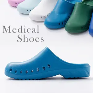Chic Clogs [Lightweight Work Shoes] Lightweight Breathable Operating Room Work Shoes | Wear-Resistant Soft Sole Clogs for Doctors and Nurses, Solid Color EVA