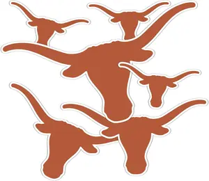 (3pcs) University of Texas Stickers Longhorns UT Austin Sticker Vinyl Decals Laptop Water Bottle Car Scrapbook Sticker  2″ x 2″, 3″ x 3″, 4″ x 4″, 5″ x 5″, and 6″ x 6″