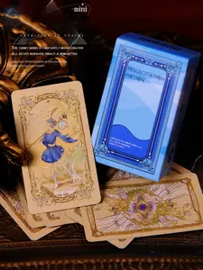 Medusa's Eye Tarot Deck, mini size mystical divination tool with guide book,portable destiny game, multiplayer divination deck, beginner friendly tarot game,