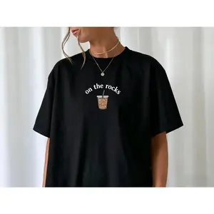 Coffee Lover Shirt, Iced Coffee Tee, Funny Coffee Shirt, Trendy Coffee Graphic Tee, Gift for Coffee Lovers