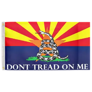 Arizona Gadsden 3'X5' Flag 100D Polyester (90cm x 150cm) Gadsden DTOM (G12) RolFlags